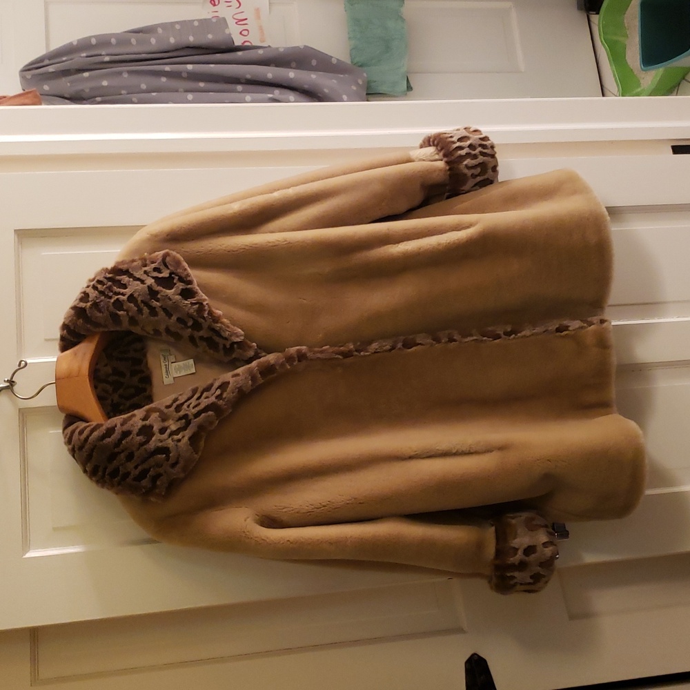 Faux fur coat